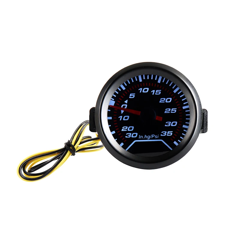 Универсальный 1 комплект 52 мм 2 &quotАвтомобильный манометр Tur-bo Boost gaugs Meter In. hg PSI