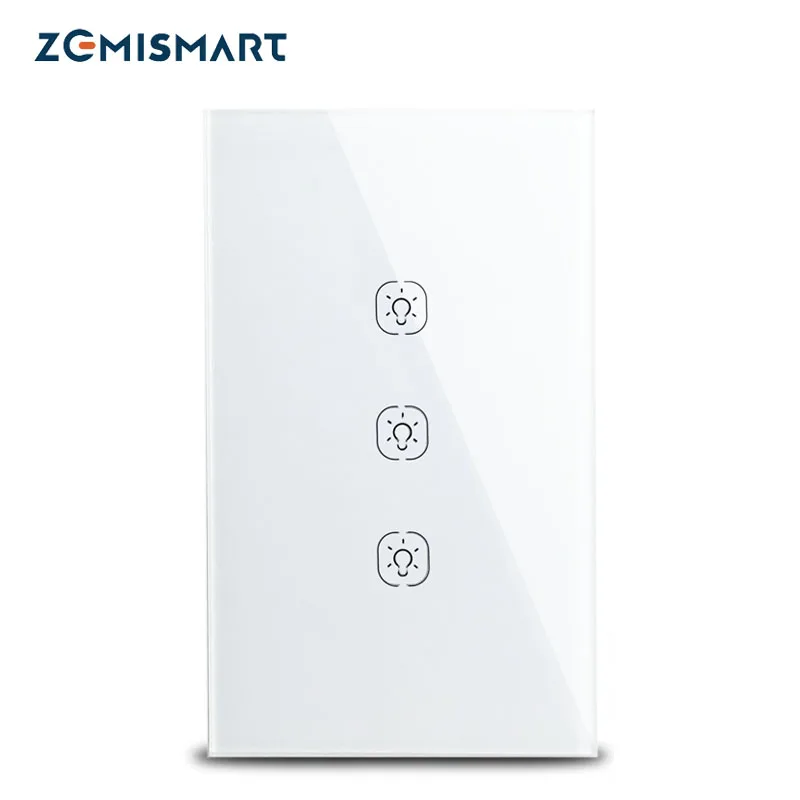 Zemismart Tuya Zigbee переключатель без нейтрального США прерыватель умный жизнь