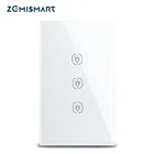 Zemismart Tuya Zigbee переключатель без нейтрального США прерыватель умный жизнь дистанционное управление Alexa Google Домашний Светильник переключатели 100-240 В