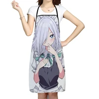 izayoi sakuya anime printed kitchen cooking baking aprons home cleaning 6895cm oxford fabric for women man home delantal cocina