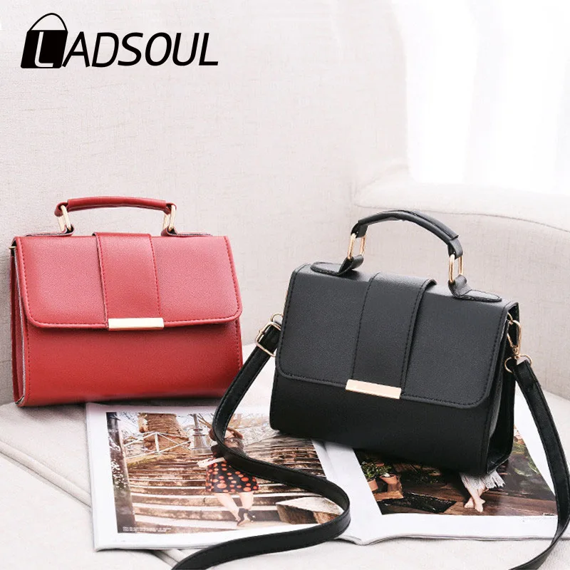 Женская кожаная сумка-Кроссбоди из искусственной кожи маленькая сумка на плечо с