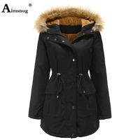 plus size 4xl women autumn winter fur hoodie coats 2021 new ladies fleece outerwear slim female cotton jackets plus velvet