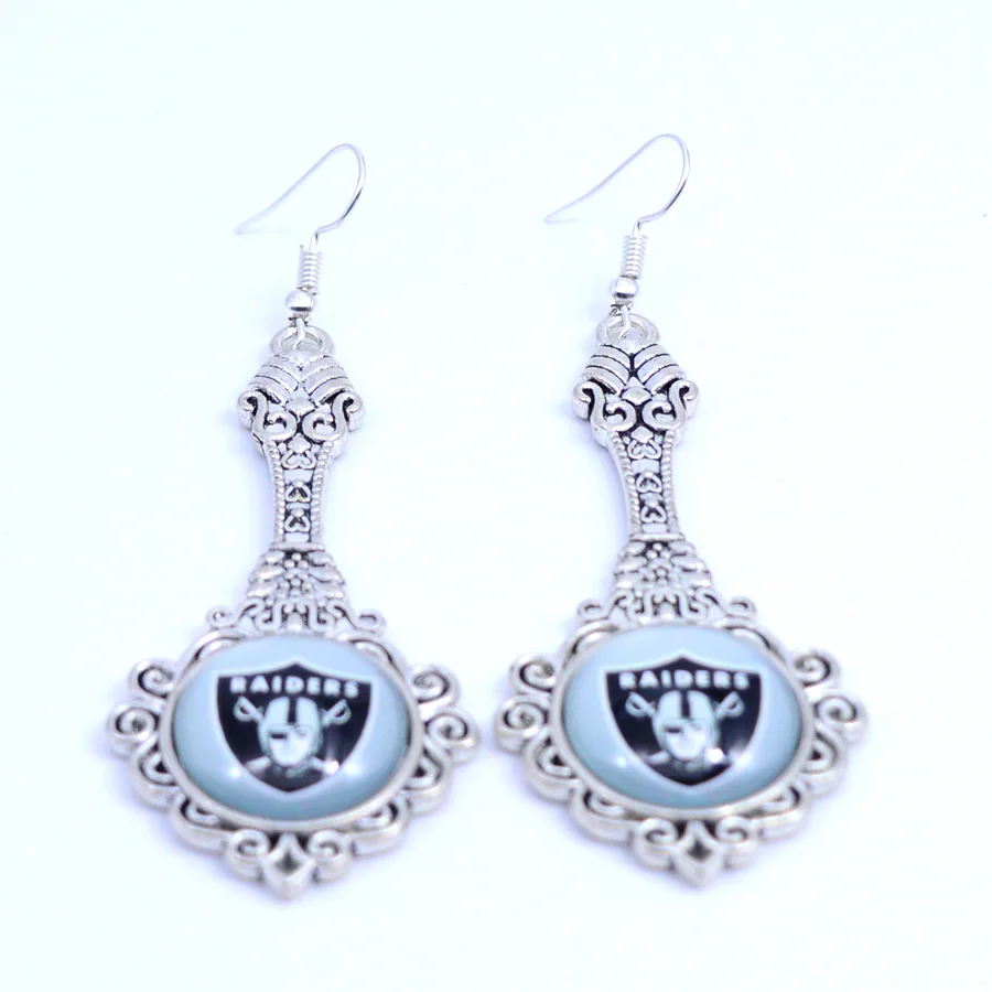 Earrings Oakland Raiders Charms Dangle Sport 5pair Football Jewelry for Women Birthday Party Gift New 2019 | Украшения и