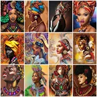 Картина маслом с изображением Африканской женщины рисунок на холсте Ручная роспись искусство подарок DIY картины Раскраска по номерам наборы фигурок домашний декор