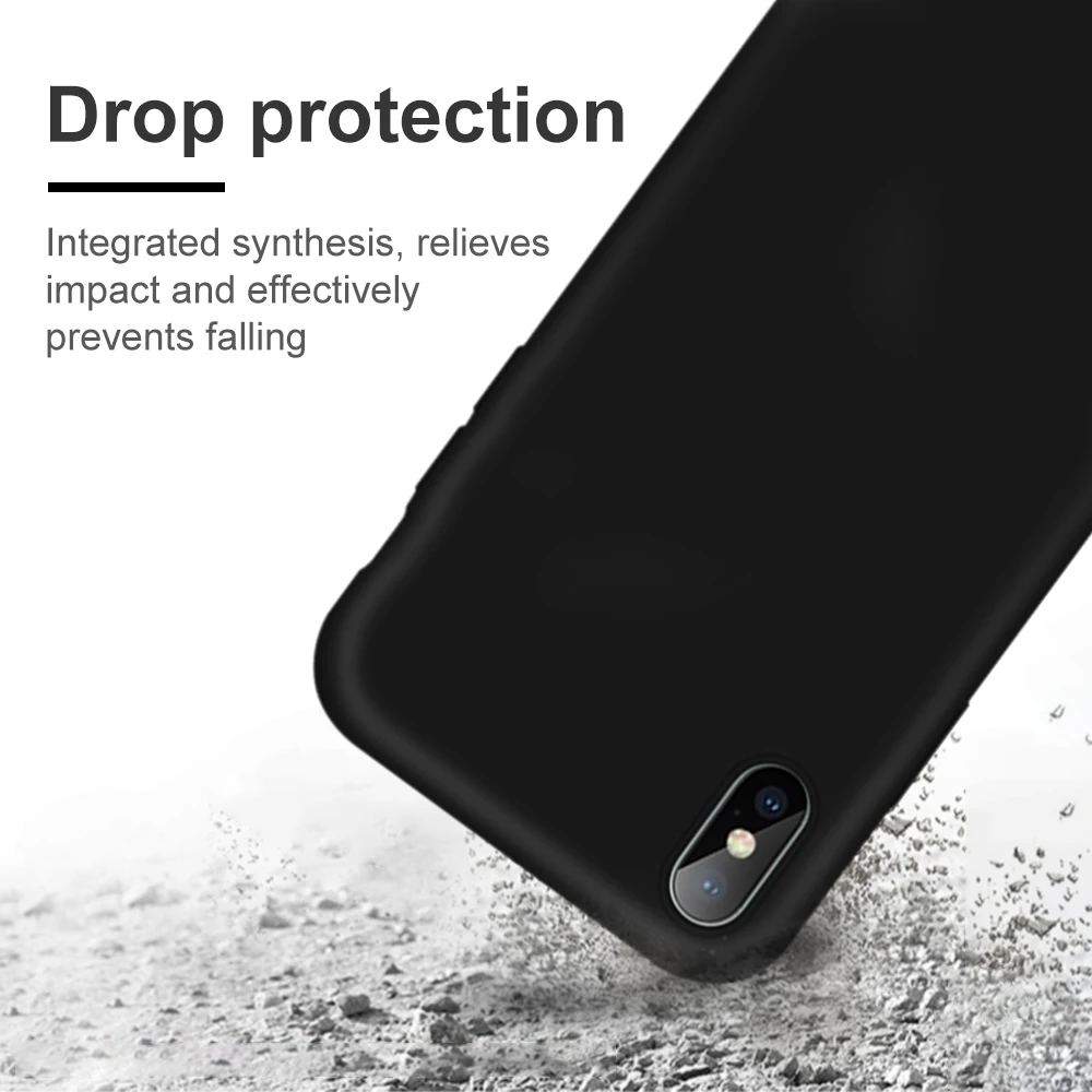 Мягкий гелевый резиновый полный защитный чехол Премиум жидкий силиконовый