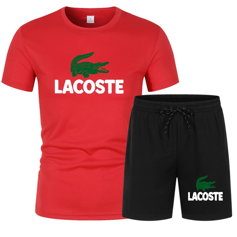 

Summer men's and women's fashion quick-drying T-shirt shorts suit running sports training suit suived T-shirt shorts quick-dryin