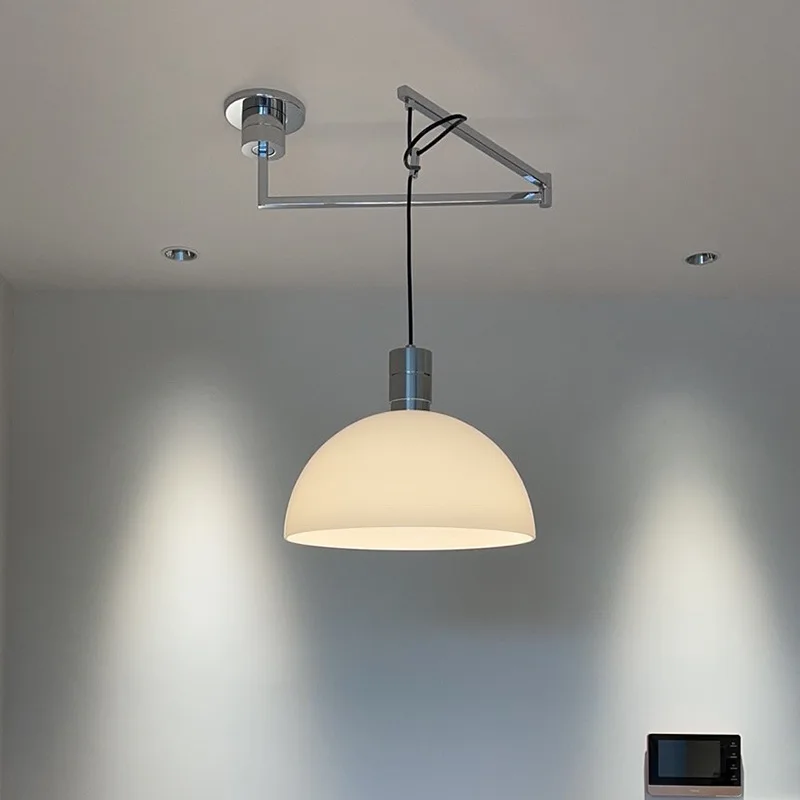 

Nordic Rotatable Folding Led Pendant Lights Designer Vintage Lustre Metal Hanging Lamp Suspension Bedroom Living Room Decor