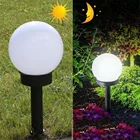 Уличная Водонепроницаемая светодиодная лампа на солнечной батарее, круглая садовая Ночная лампа для ландшафсветильник, автоматическое управление светом, постоянный свет, s-Декор