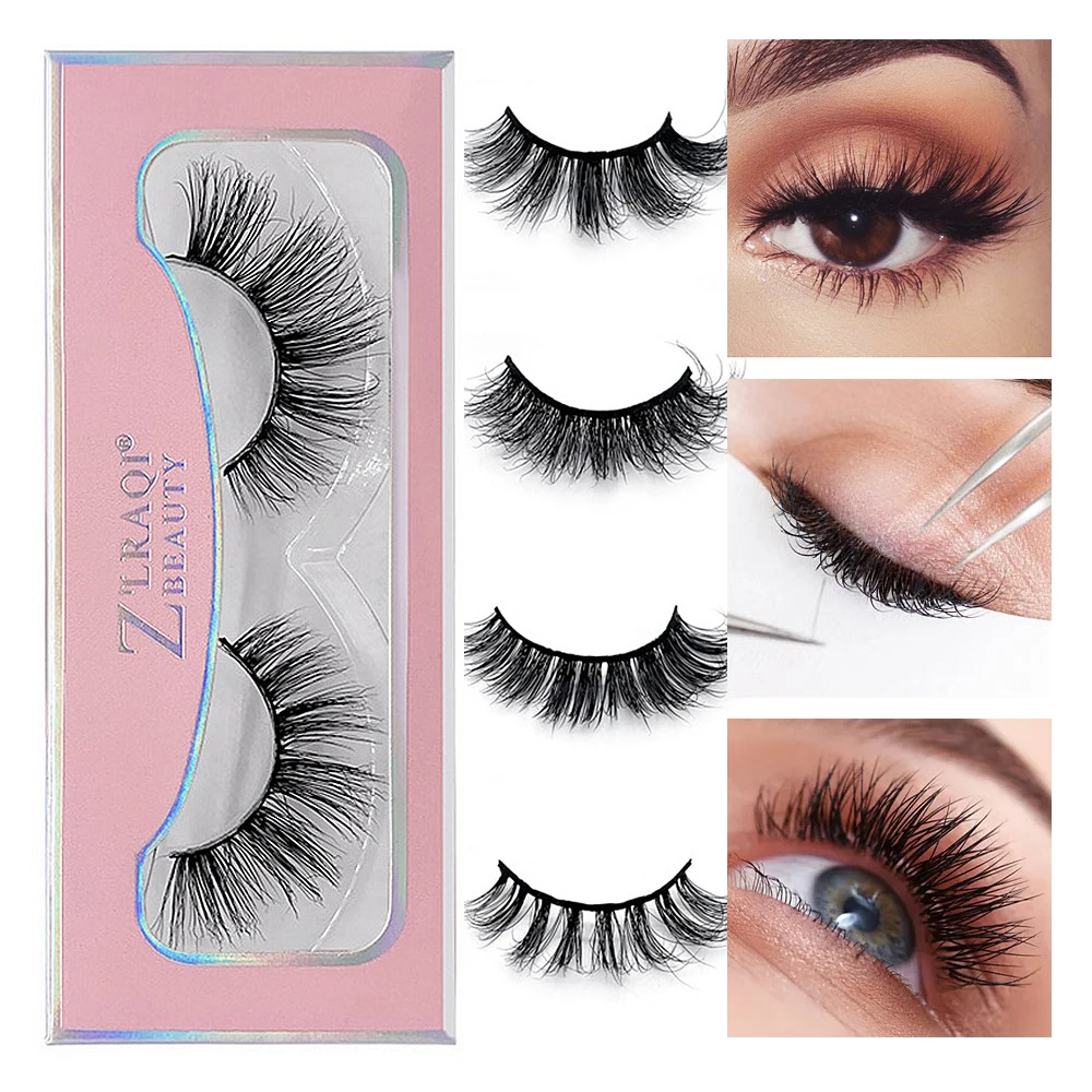 1 пара накладные ресницы натуральные толстые Длинные Накладные искусственные