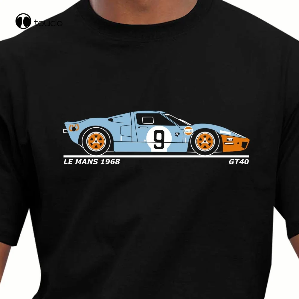 

Classic Gulf 1968 Le Mans Car Gt40 Racing Design T Shirt