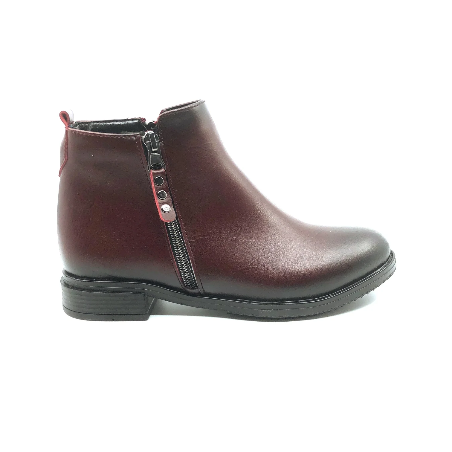 

Pianoluce Lady Zipper Boots Skin Maroon PLA54
