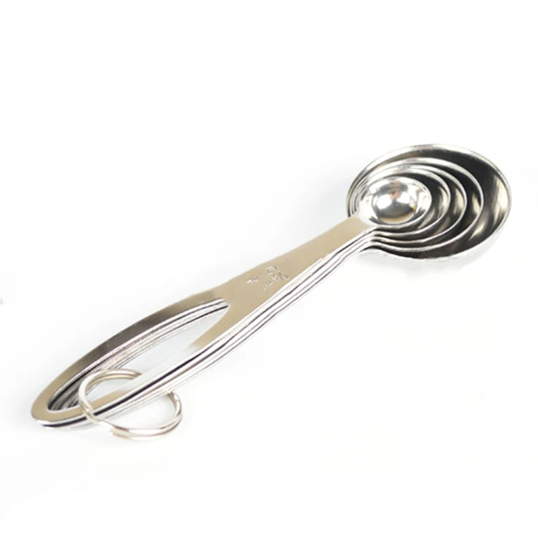 

Stainless Steel Spoons Measuring Coffee Cooking - Set Of 5 Top Quality
