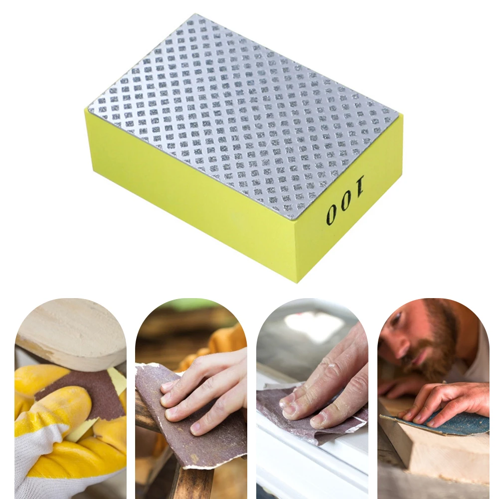 

Professional Diamond Hand Polishing Pads Tile Glass Grinding Block Pad Stone Marble Ceramic Abrasive Sanding Disc