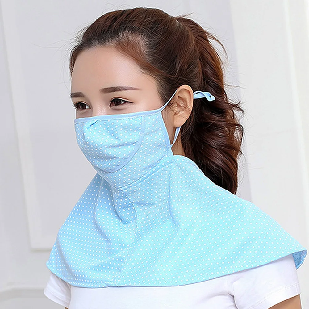 Женская бандана шарф маска для шеи летняя УФ Защита от солнца нескользящая