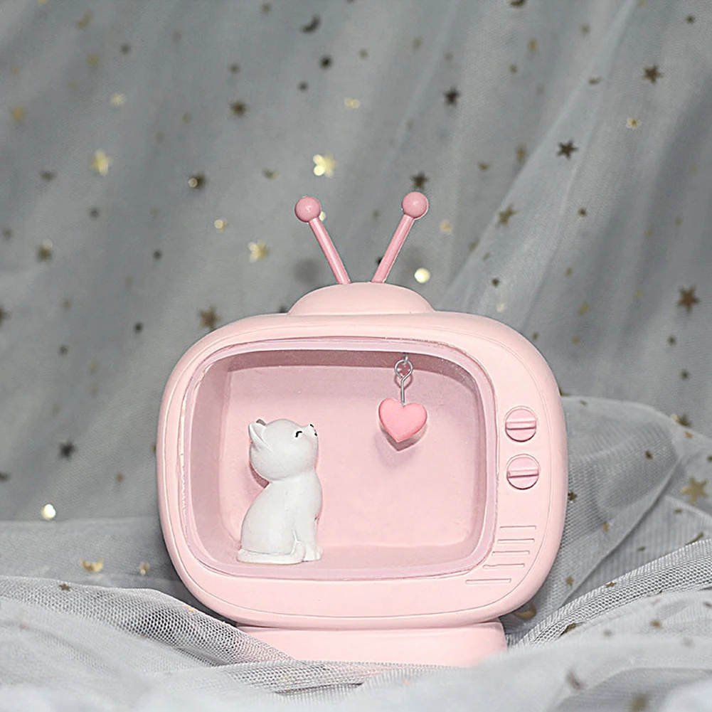 Коробка прикроватный маленький ночник Домашний Светильник для девочек ТВ кошка