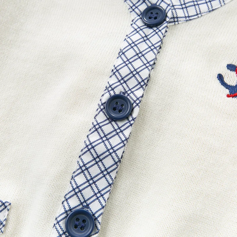 Детский трикотажный кардиган DBS12701 хлопковый свитер для маленьких мальчиков на