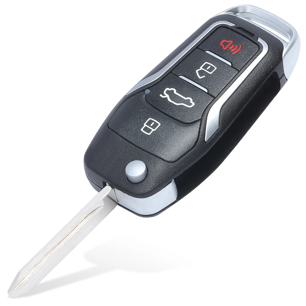 Keyecu Modified Flip Remote Key Fob 4 Buttons 315mhz 4D63 for Ford Focus Fusion Edge Escape Mustang FCC ID: OUCD6000022 | Автомобили и