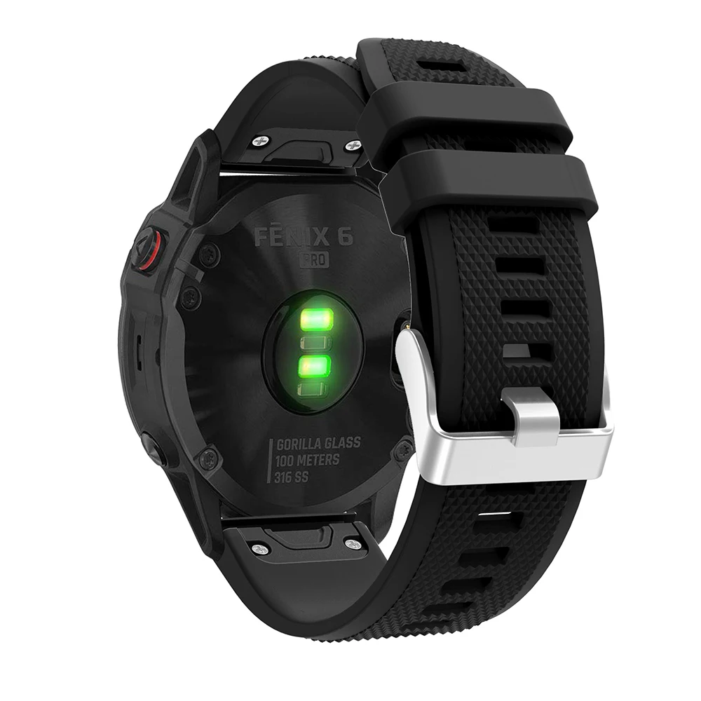 22 мм силиконовый ремешок для Garmin Fenix 6/5/5 Plus Quick Release Band для Garmin Forerunner 935/Instinct/Quatix 5 Smart Watch band