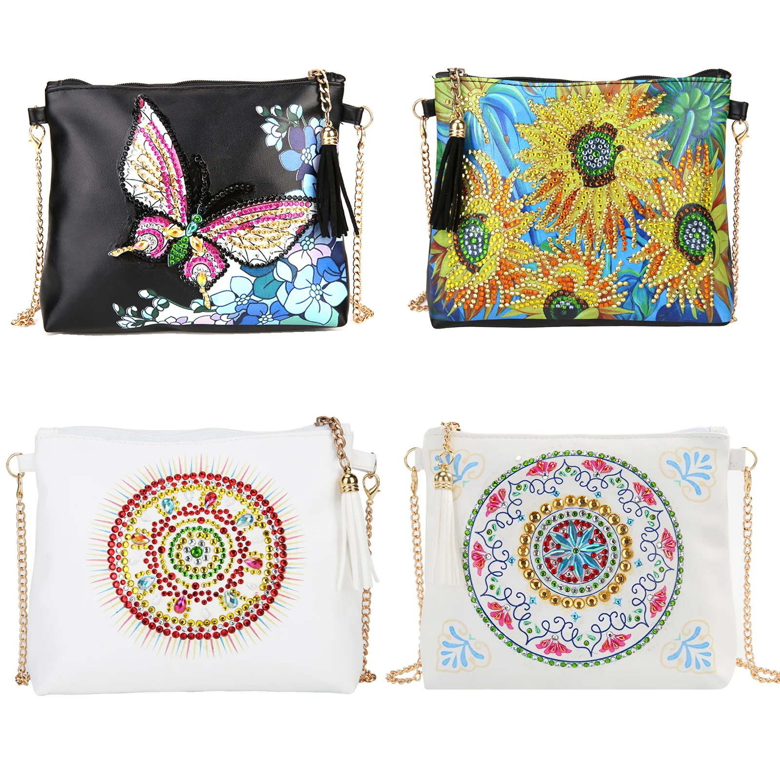 

Diamond Painting Tote Bag DIY Diamond Art Handbag Storage Bag Cross Stitch Embroidery Kit Art Craft Special Shaped Drill New