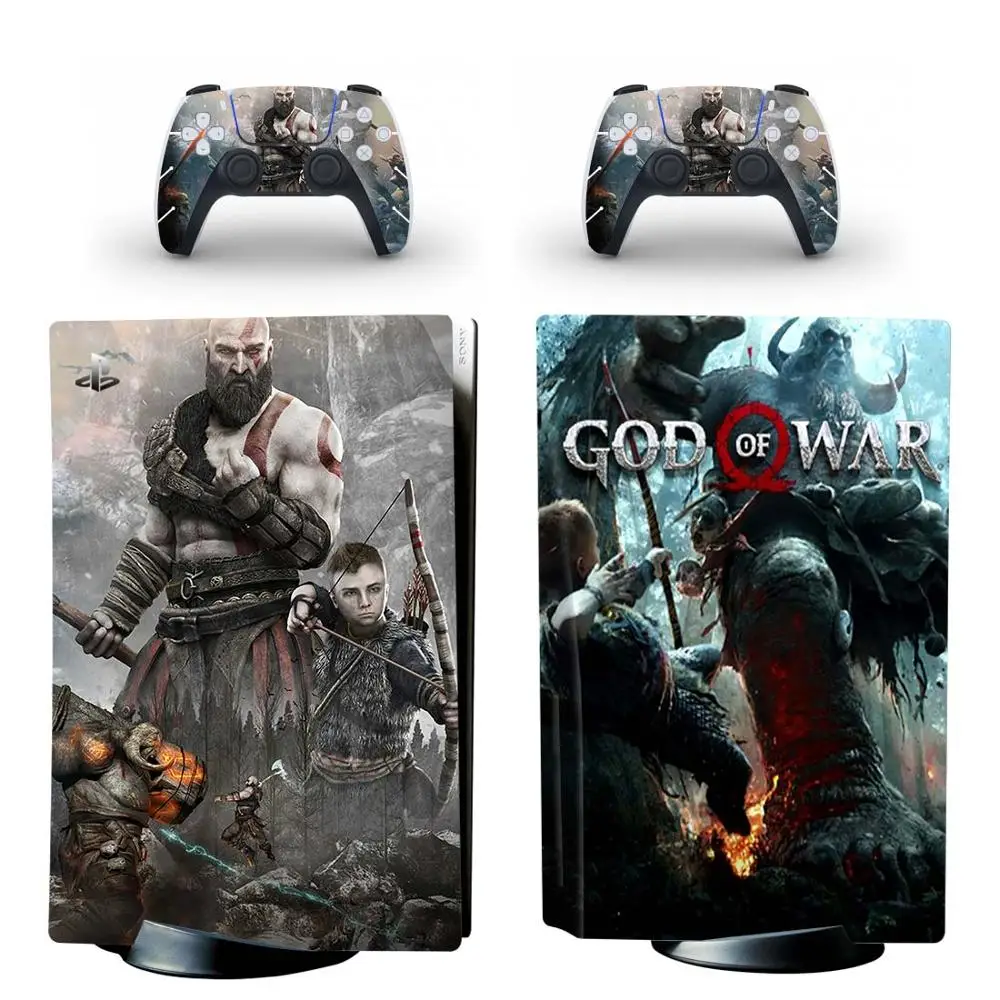 Наклейка на консоль PlayStation 5 God of War PS5