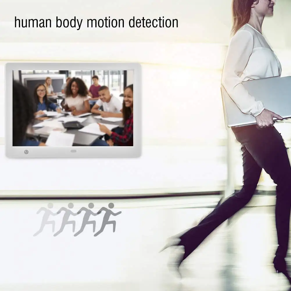 10-дюймовая цифровая фоторамка с датчиком движения и пультом дистанционного