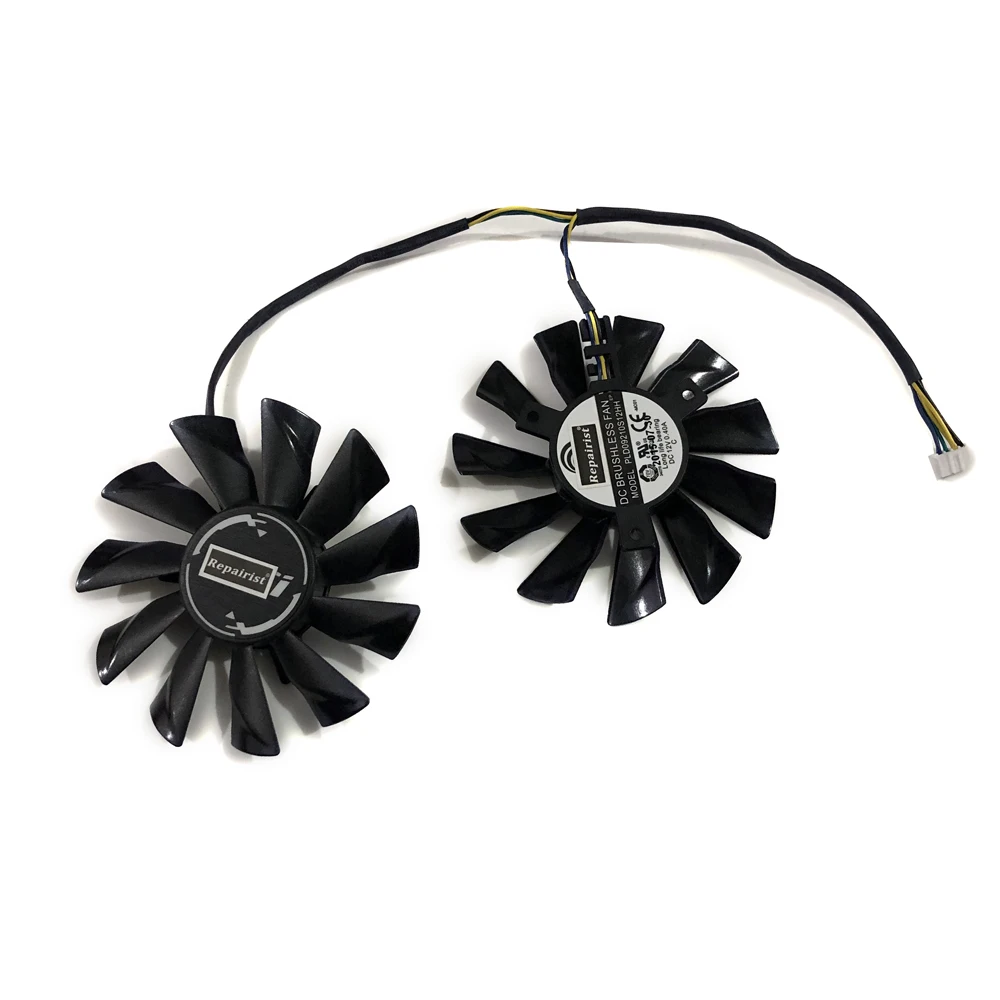 1 комплект PLD09210S12HH GTX960 охлаждающий вентилятор GPU для MSI GeForce GTX 950 2GD5T OCV2 960 Grahics