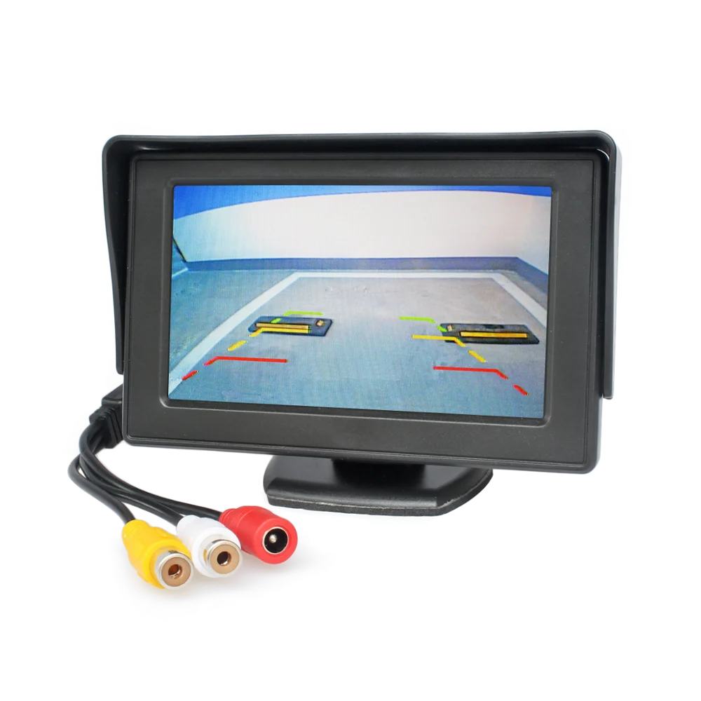 SMALUCK беспроводной 4 3 &quotцветной TFT ЖК монитор автомобиля + ИК ночного видения HD