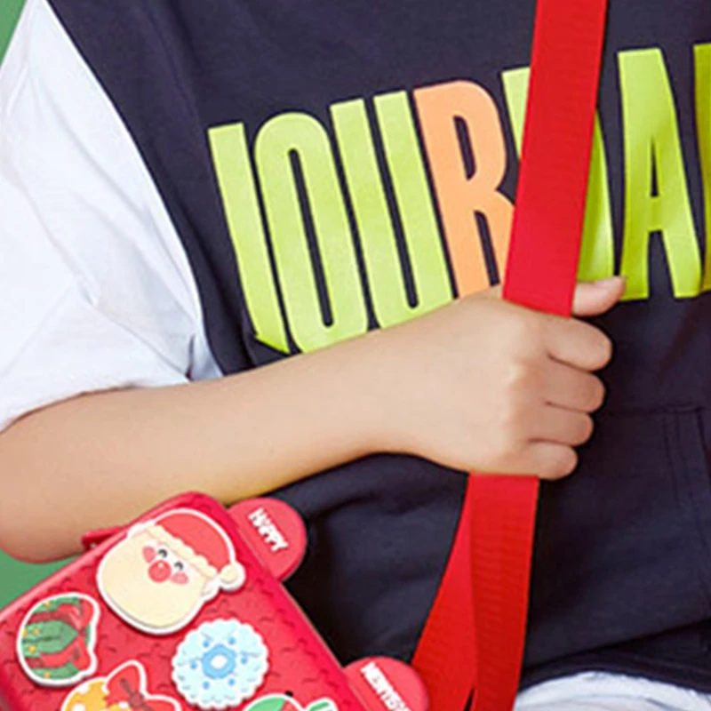 

Mini Cartoon DIY Shoulder Bag, Adjustable Strap, Replaceable Decoration