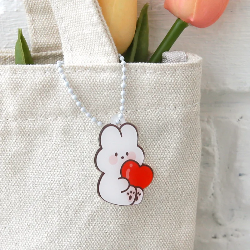 2 шт./упак. мини юбка пачка Cartooon медведи Форма акриловая подвеска висит с