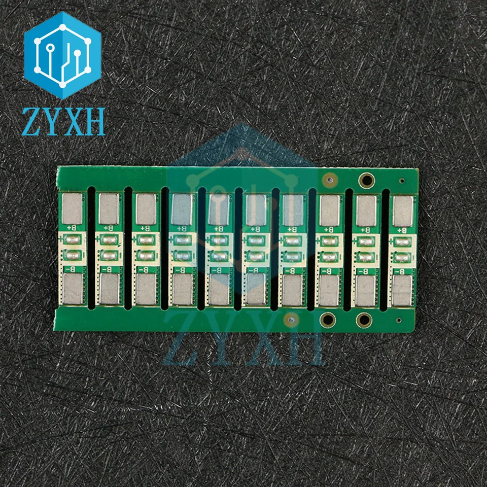 10 шт./лот 1S BMS 3A 3 7 V 18650 Защитная плата зарядного устройства для аккумулятора общий