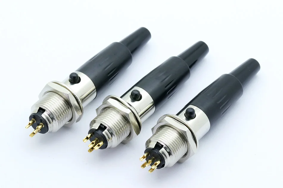 1 компл. Разъем Mini XLR, мини-авиационный микрофонный разъем, цинковый сплав+ медные булавки с позолотой, 3 4 5 контактов