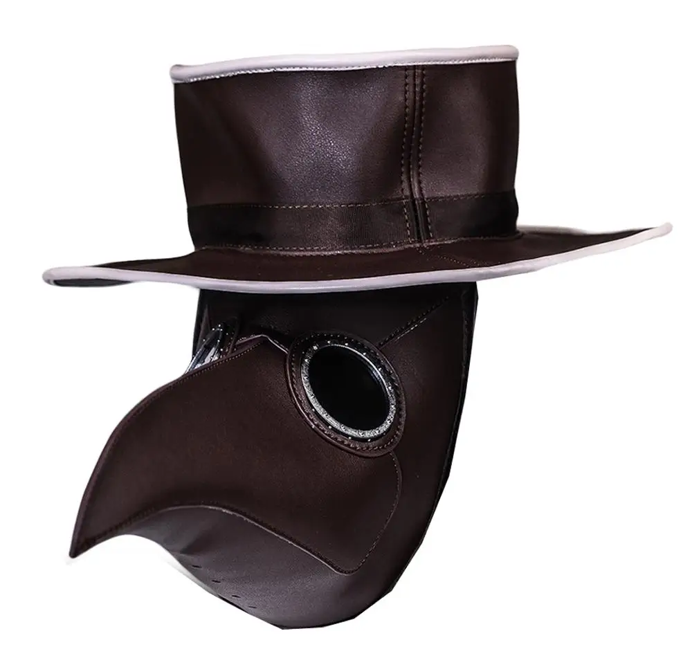 Coslive маска Чумного доктора с шляпой стимпанк полной головой Helme косплей костюм