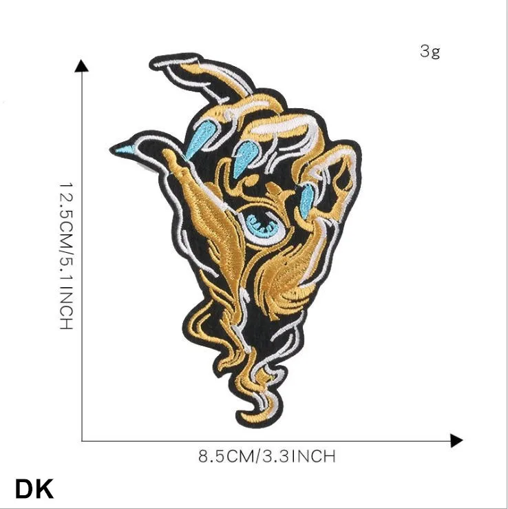 Новое поступление 10 шт. вышитые патчи железные на горном хрустале Джинсы Пальто
