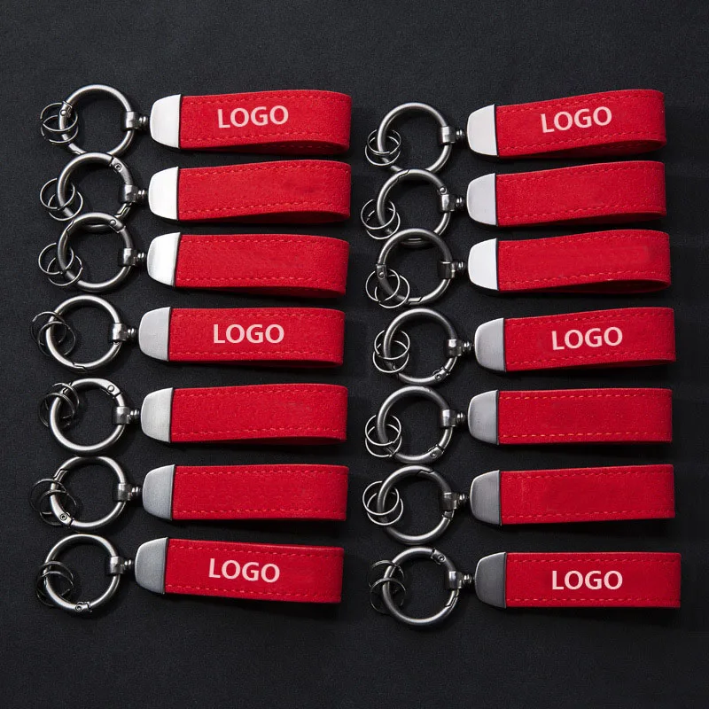 Автомобильные кольца для ключей кожаный брелок с поворотным мехом Benz Audi Honda Toyota M RS AMG BMW R surшмэ VW