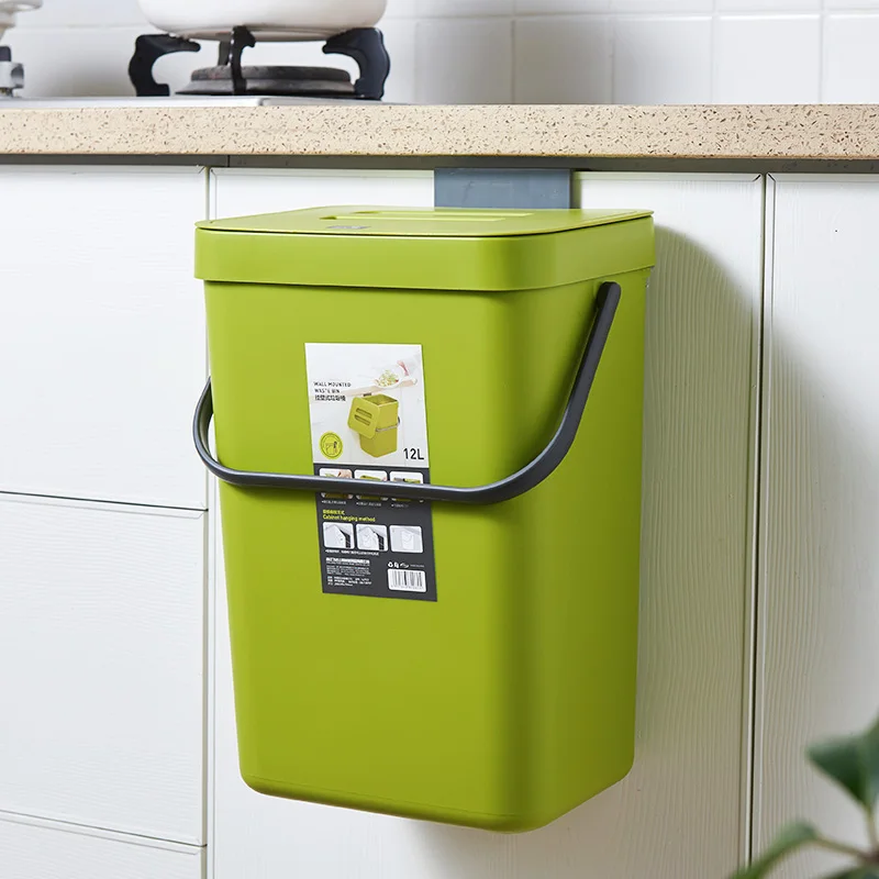 

Multi-purpose Trash Can Kitchen Home Rubbish Bin Garbage Bin Elastic Rubber Ring Dustbin Waste Bin Kitchen Recycle Bin Cozinha