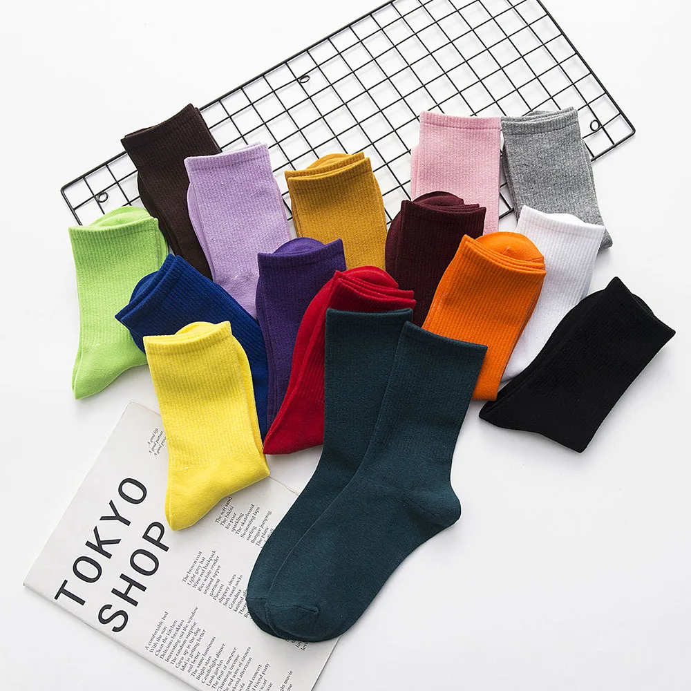 5 пар женские хлопковые Дышащие носки для скейтборда|Носки| |