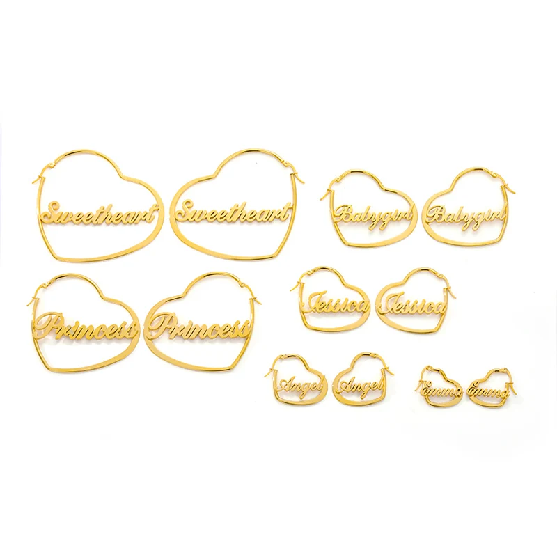 Романтические серьги-кольца в форме сердца для женщин модные ювелирные изделия