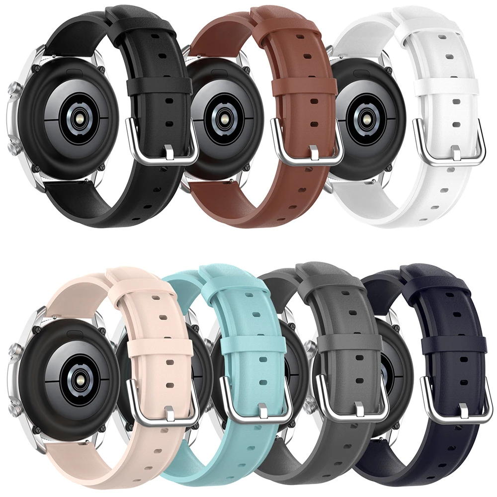 

Leather Wrist Strap For Samsung Galaxy Watch3 45MM Smartband Bracelet Correa Replaceable Straps For Galaxy Watch 3 41MM 46MM