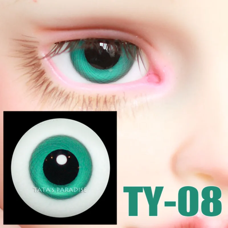

BJD doll eyes 14mm 16mm glass eyeball black Eye pupil green striped eyes for 1/3 1/4 1/6 BJD SD DD Uncle doll BJD glass eyes
