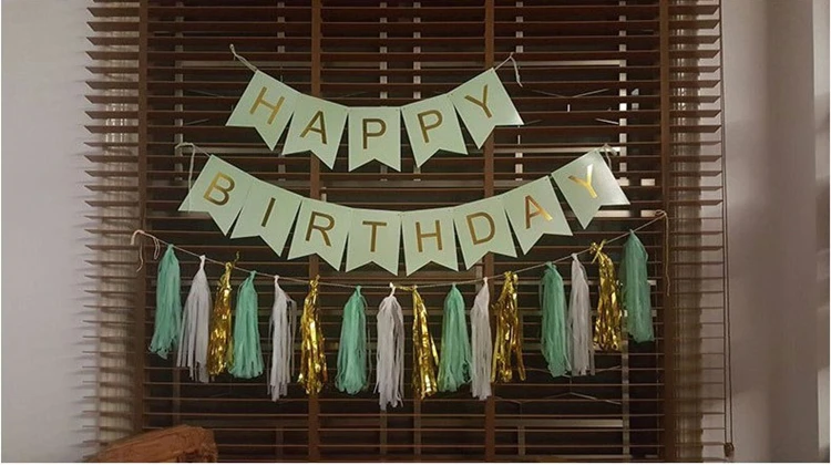 Флаги с надписью Happy Birthday свинка праздничные баннеры украшения позолоченный шкафчик для флажок с буквами детская гирлянда для душа вечерние поставки