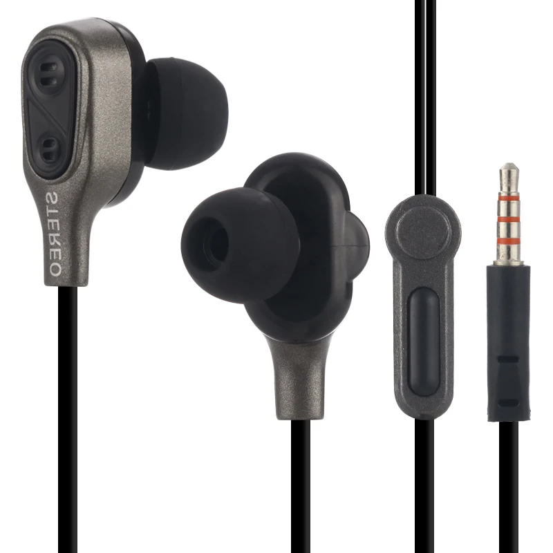 2019 НОВЕЙШИЕ Наушники вкладыши стерео проводные наушники с двойным приводом