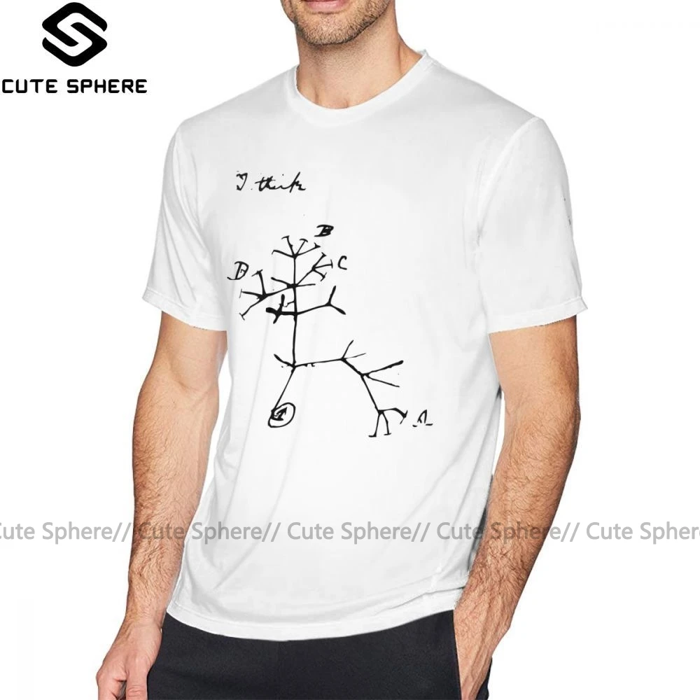 Атеист футболка Дарвина думаю дерево комплект из черной кофты с длинным рукавом