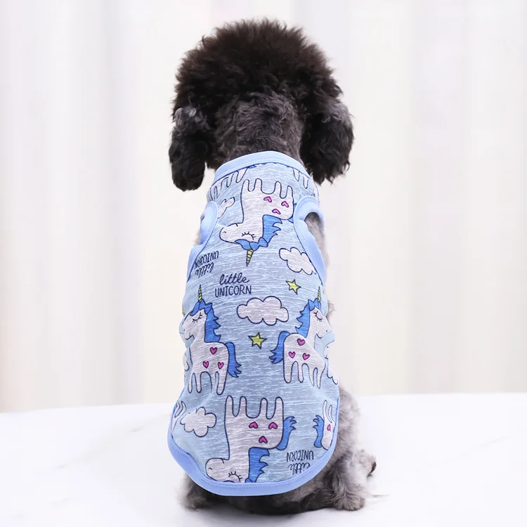 

Dog Soft Cotton Vest Fast-Dry Instant Cooling Pet Cat Puppy Cute Shirts Puppy Spring Summer Fashion Dog T-Shirt Tank Top Costume