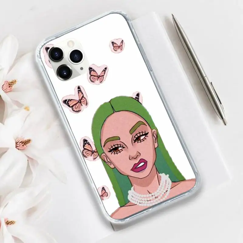 

Funny Letter Karma is A Phone Case Transparent for iPhone 11 12 mini pro XS MAX 8 7 6 6S Plus X 5S SE 2020 XR