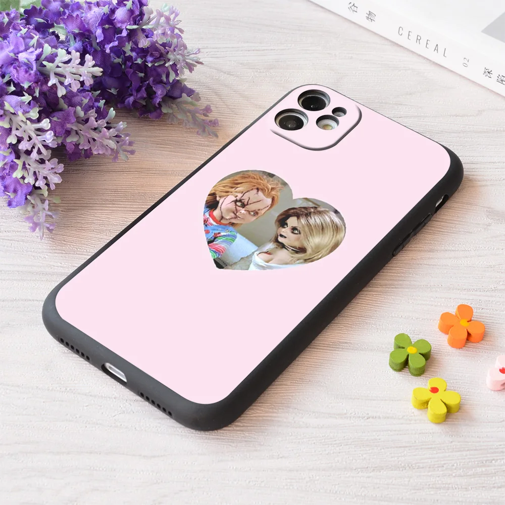 

For iPhone Chucky Tiff Print Soft Matt Apple Case