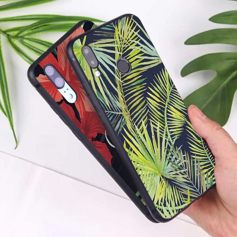 Для huawei mate 30 pro p20 p30 lite 20 Мягкий силиконовый чехол для телефона с листьями дерева |