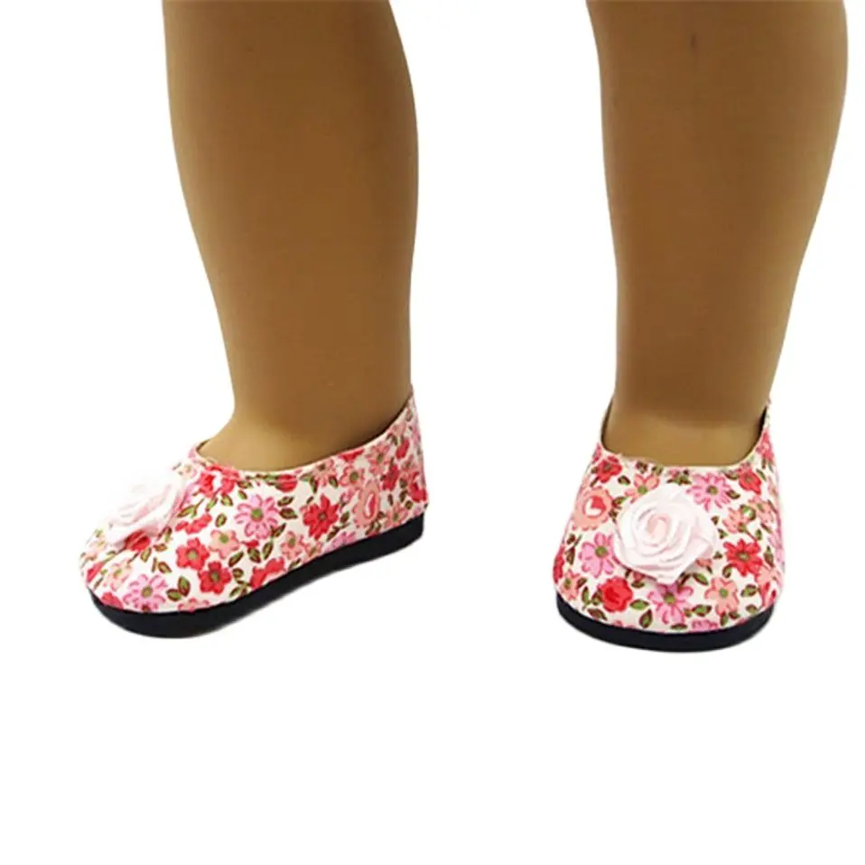 

Beautiful Rose Shoes for 18" (46cm) American Girl Reborn Newborn Doll Accessories