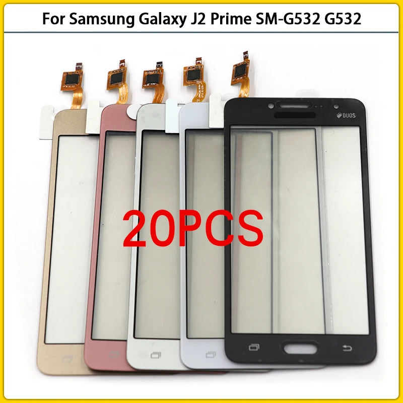

20 шт. сенсорный экран для Samsung Galaxy j2 Prime SM-G532F G532 G532G G532M Сенсорная панель дигитайзер Сенсорное Переднее стекло объектива Replac