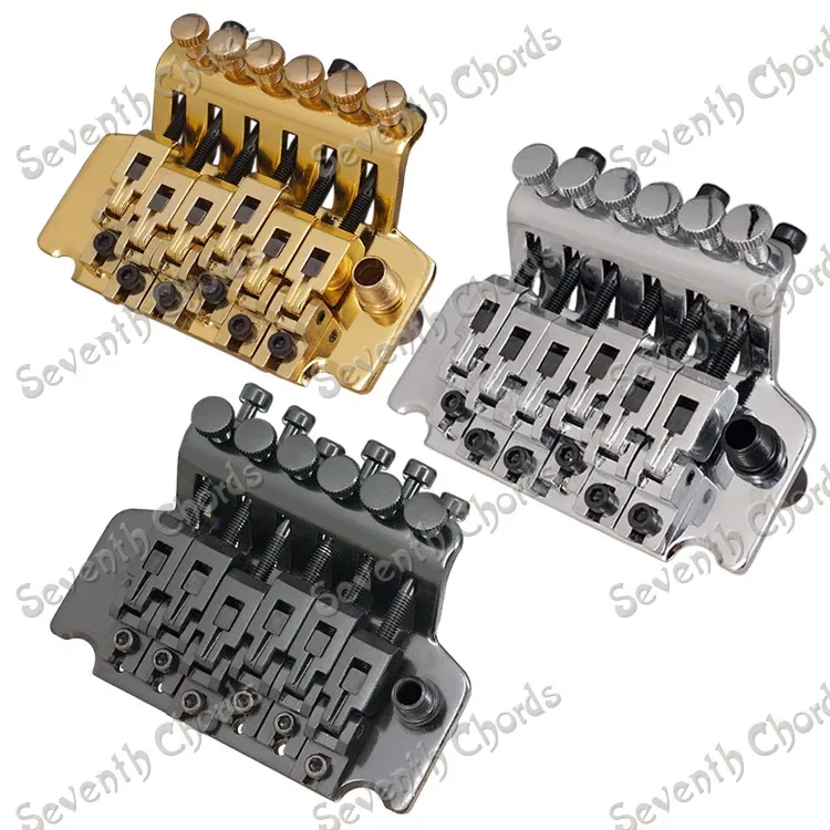 ein set linkshänder e gitarre tremolo brücke doppel verriegelung systyem mit whammy bar chrom schwarz gold für wählen free glob