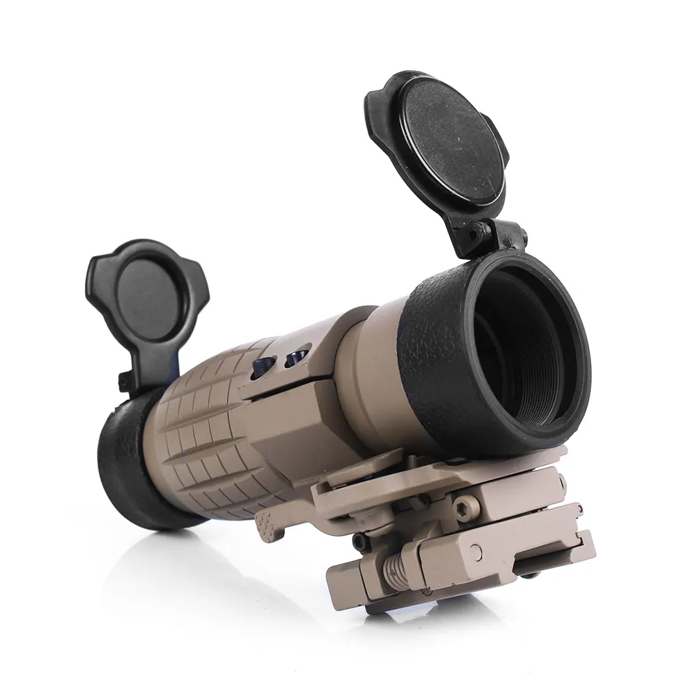 3X Tratical цвет загара Лупа Оптический прицел Красная точка для наружного зрения с